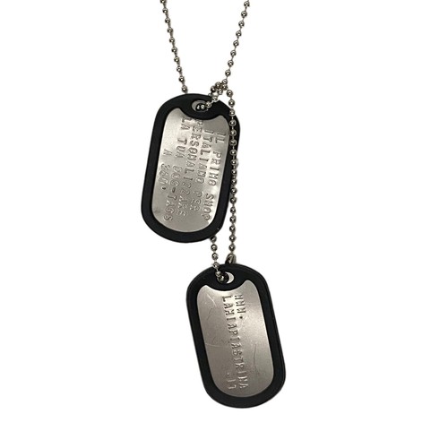 Set piastrine militari inox - 2,