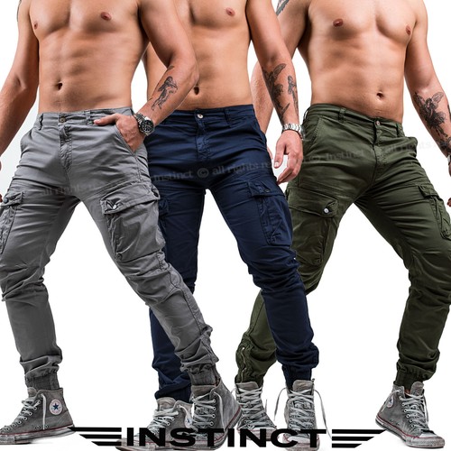 Pantaloni uomo cargo con - pantaloni,