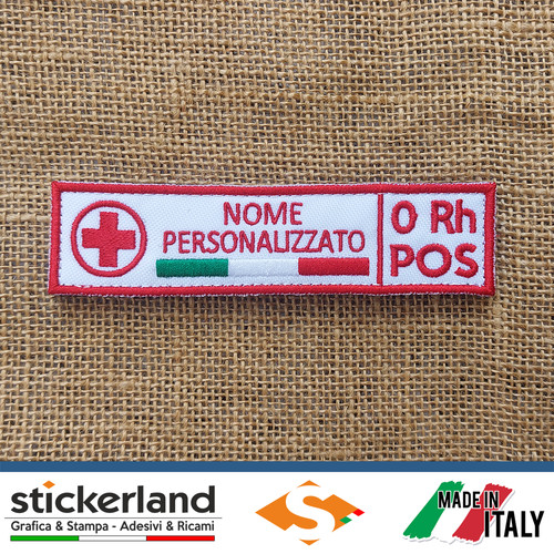 Toppa patch croce - croce, rossa
