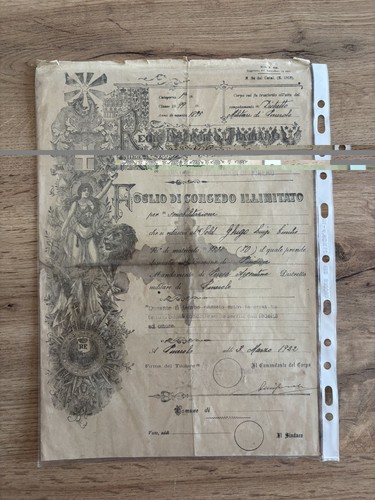 Antico documento militare