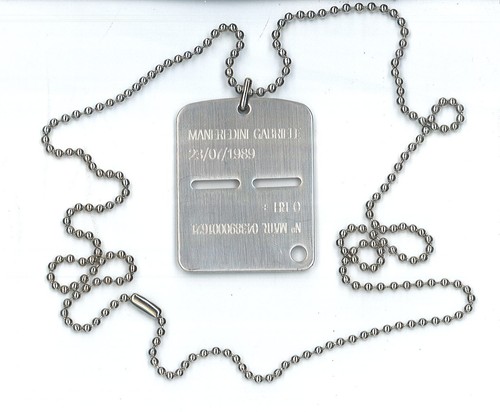 Piastrina militare italiana - piastrina,