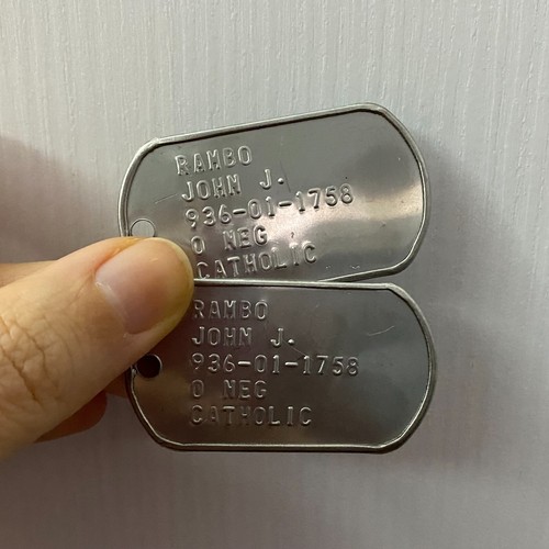 Set piastrine militari john - set,